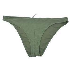 Aerie Cheeky Bikini Bottom Low Cut Olive Army Green Size XXL Vacation Beach NWOT